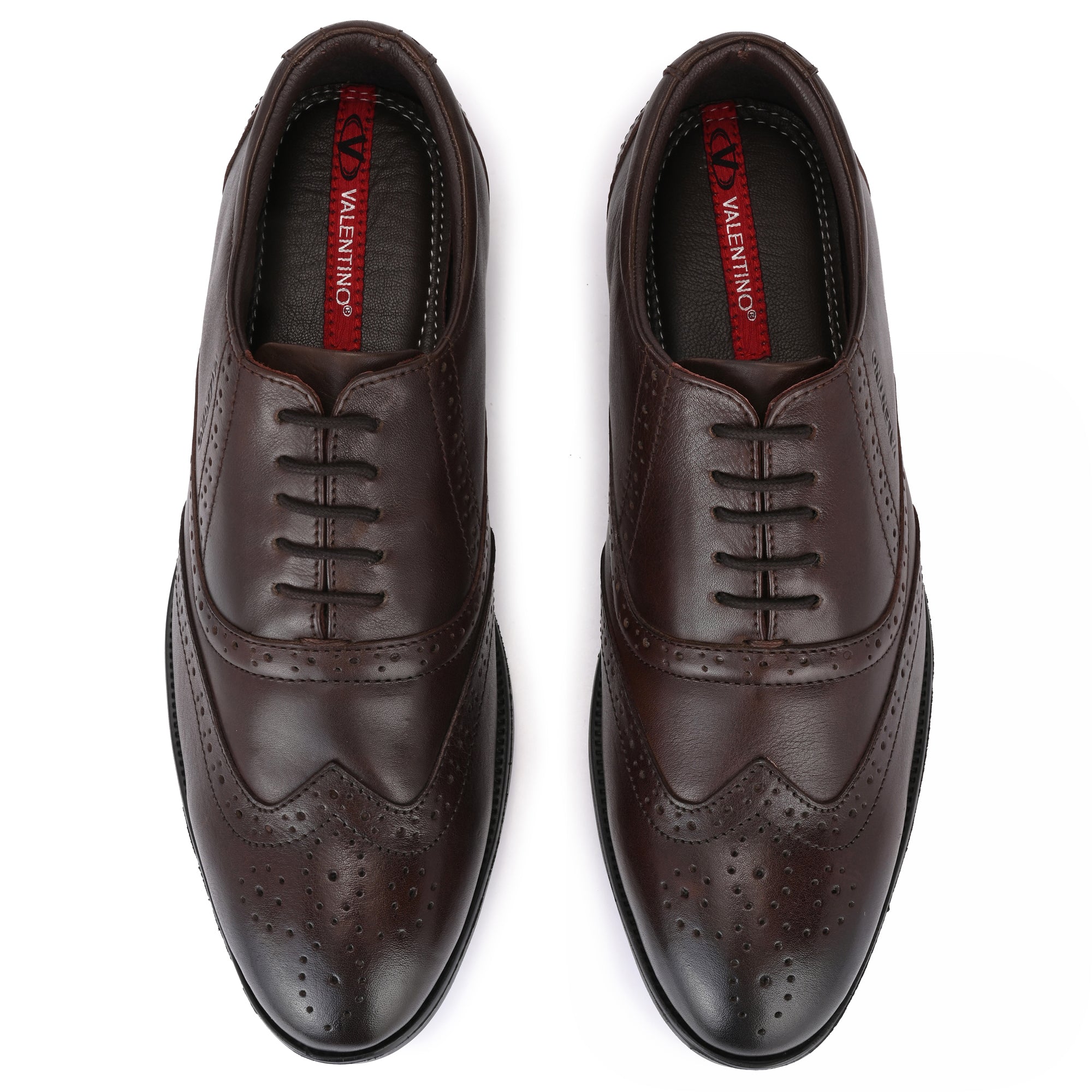 COSMO-70 MEN LEATHER BROWN FORMAL LACE UP DERBY