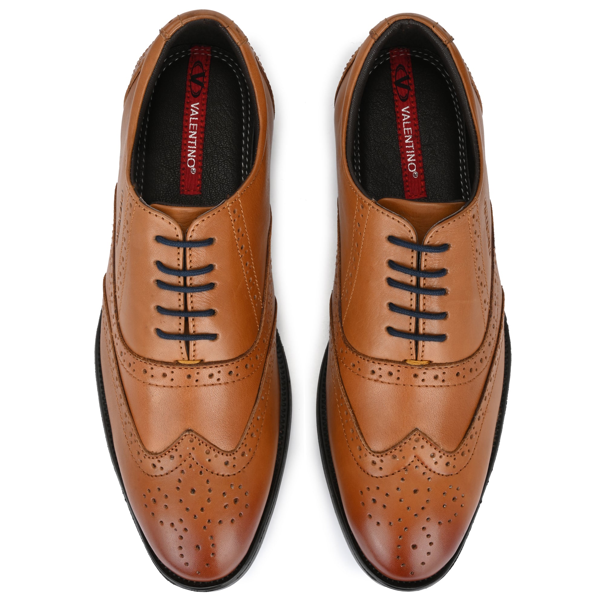 COSMO-70 MEN LEATHER TAN FORMAL LACE UP DERBY