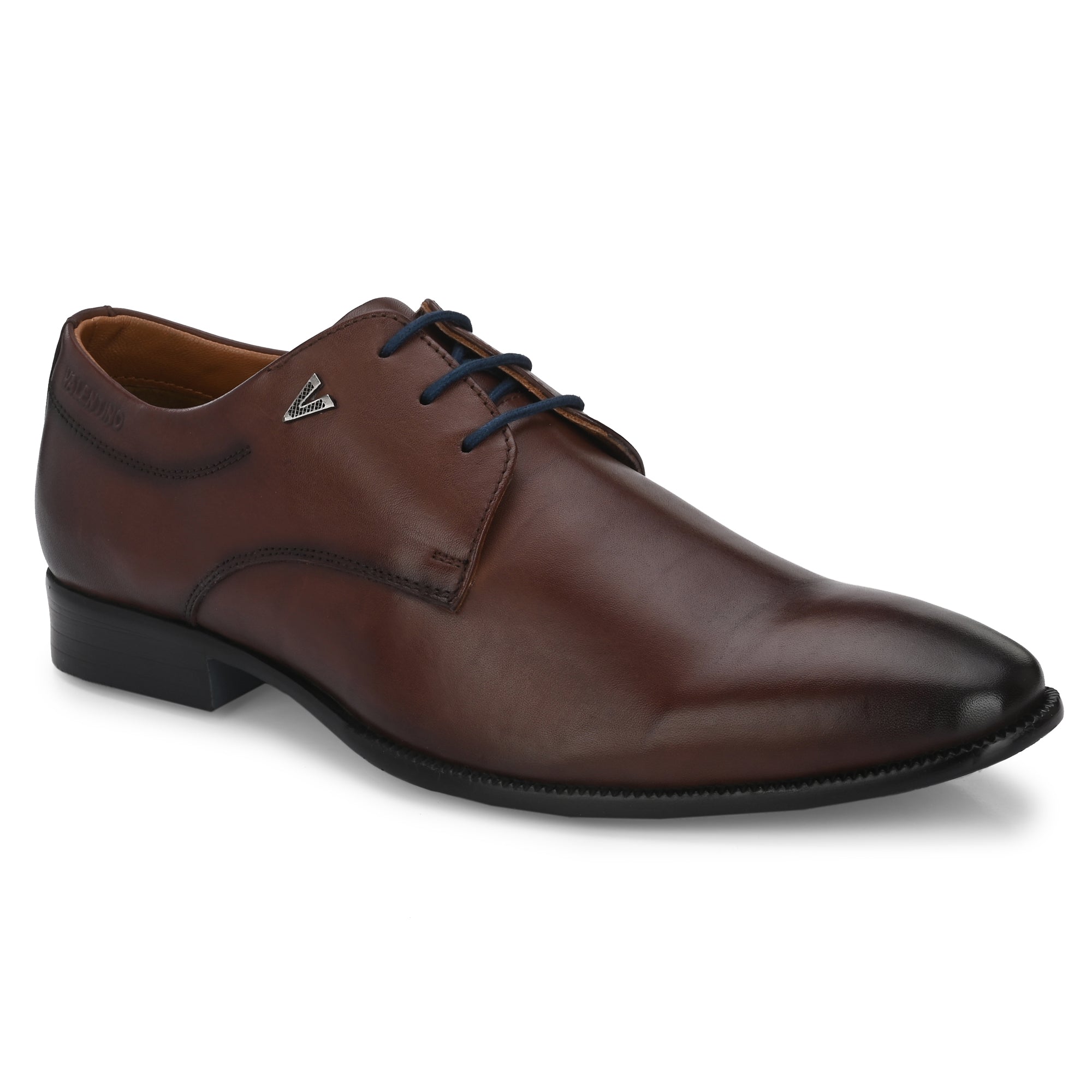 ATTITUDE-51 MEN LEATHER BROWN FORMAL LACE UP DERBY