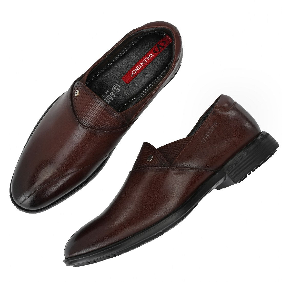 COSMO-14 MEN LEATHER BROWN FORMAL SLIP ON MOCCASSINS