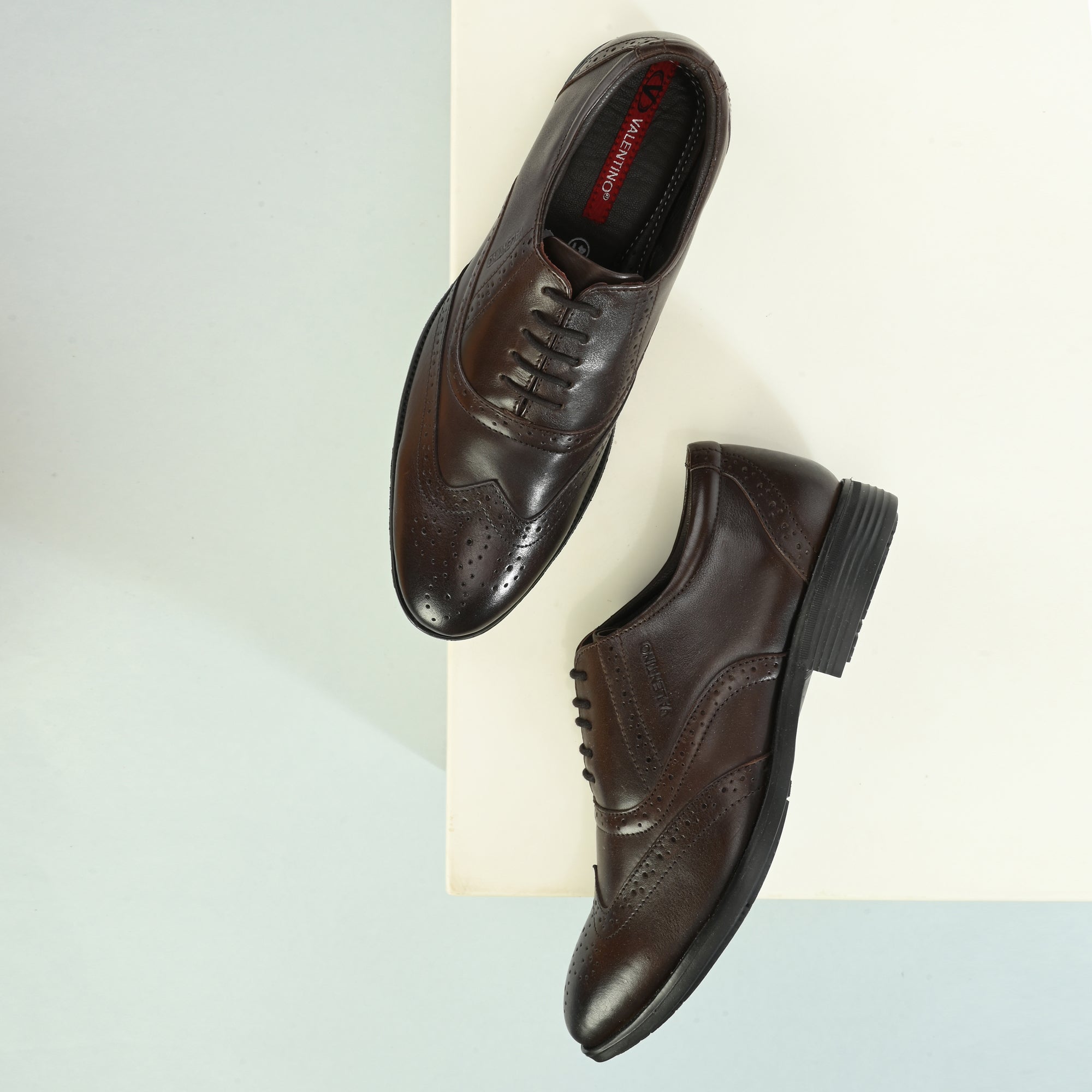 COSMO-70 MEN LEATHER BROWN FORMAL LACE UP DERBY