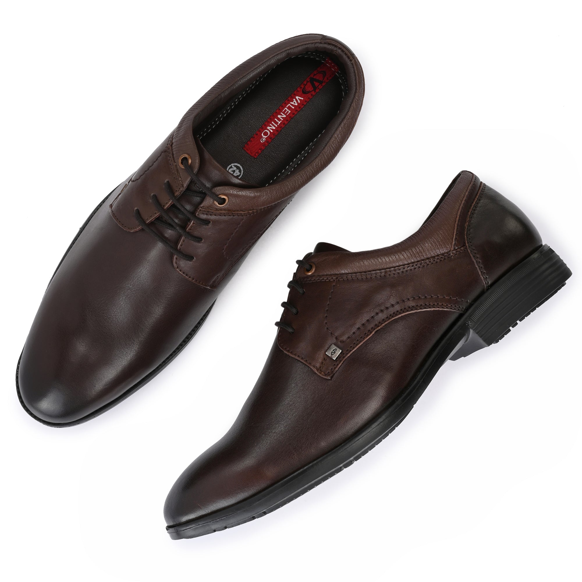 COSMO-55 MEN LEATHER BROWN FORMAL LACE UP DERBY