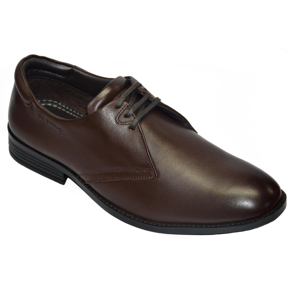 AMAZONA-50A MEN LEATHER BROWN FORMAL LACE UP DERBY