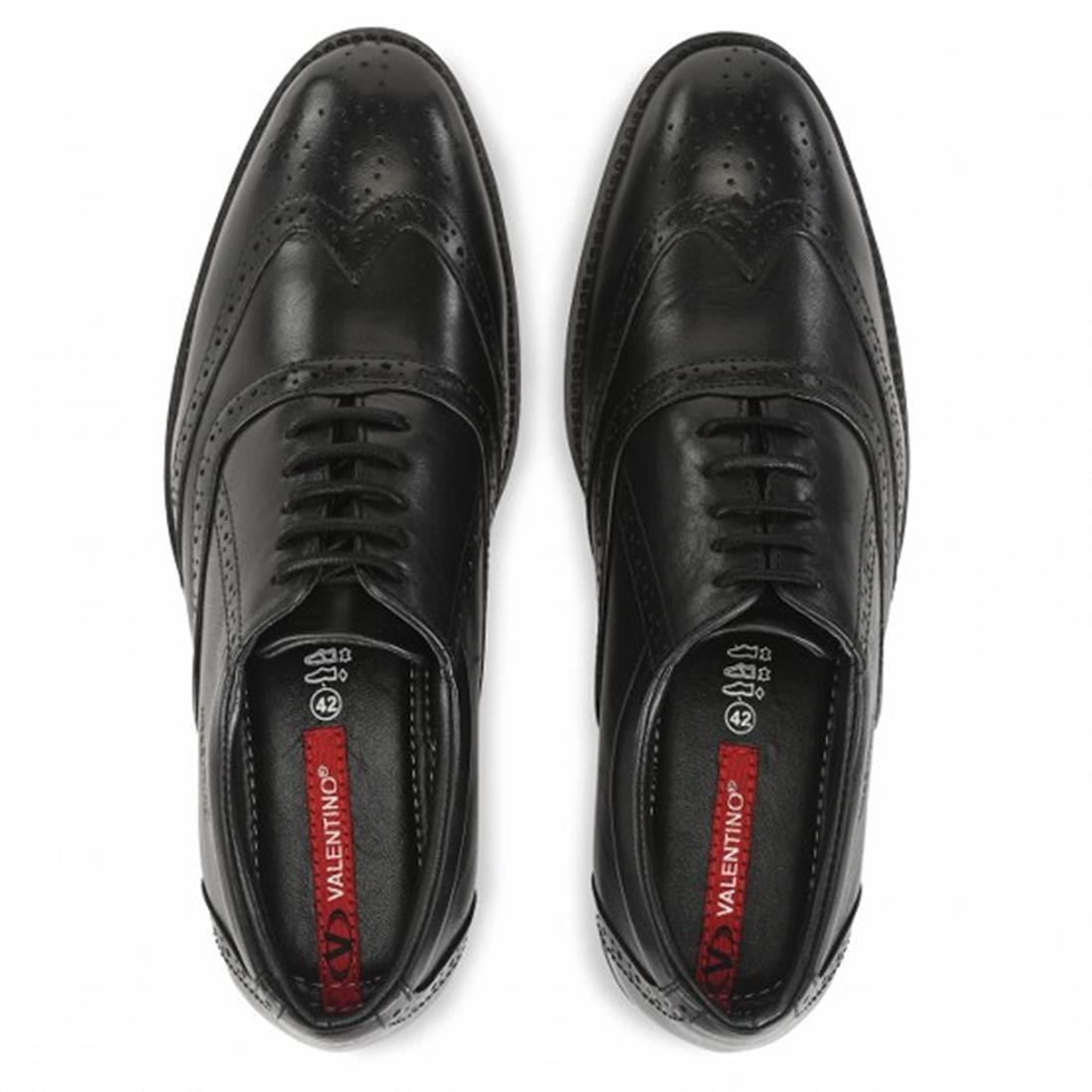 AMAZONA-70A MEN LEATHER BLACK FORMAL LACE UP BROGUE