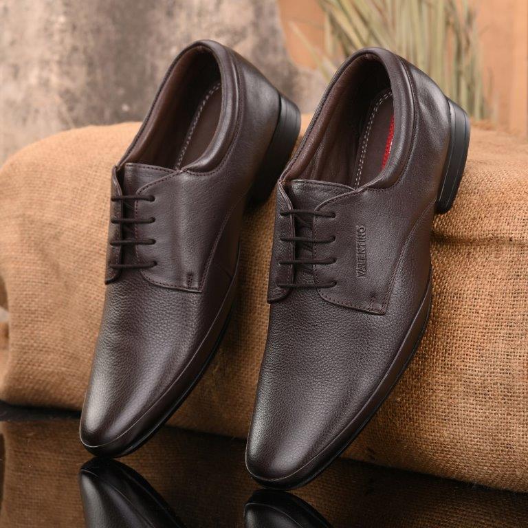 men leather laceup shoes  