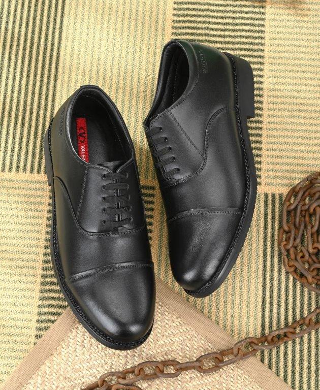 EXECUTIVE-61A MEN LEATHER BLACK FORMAL LACE UP SHOES AIR FORCE ONE