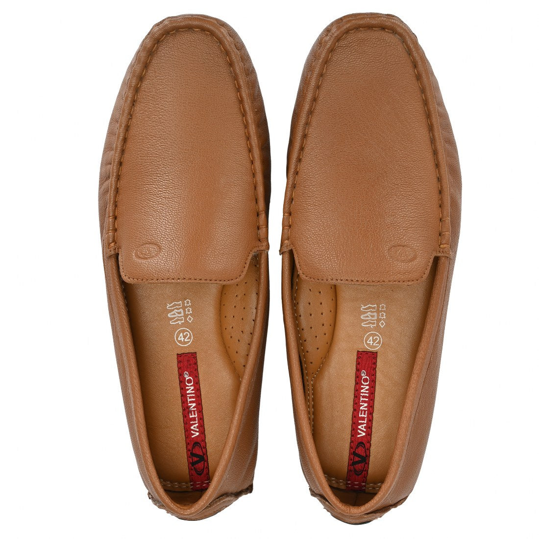 EMPORIO-05 MEN LEATHER TAN CASUAL SLIP ON DRIVING
