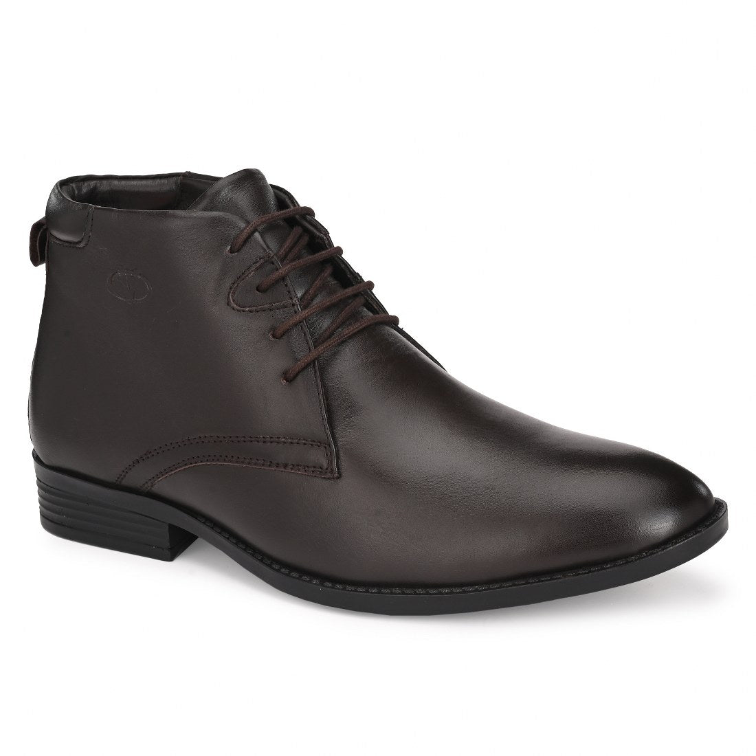 AMAZONA-75B MEN LEATHER BROWN FORMAL BOOT ANKLE DERBY