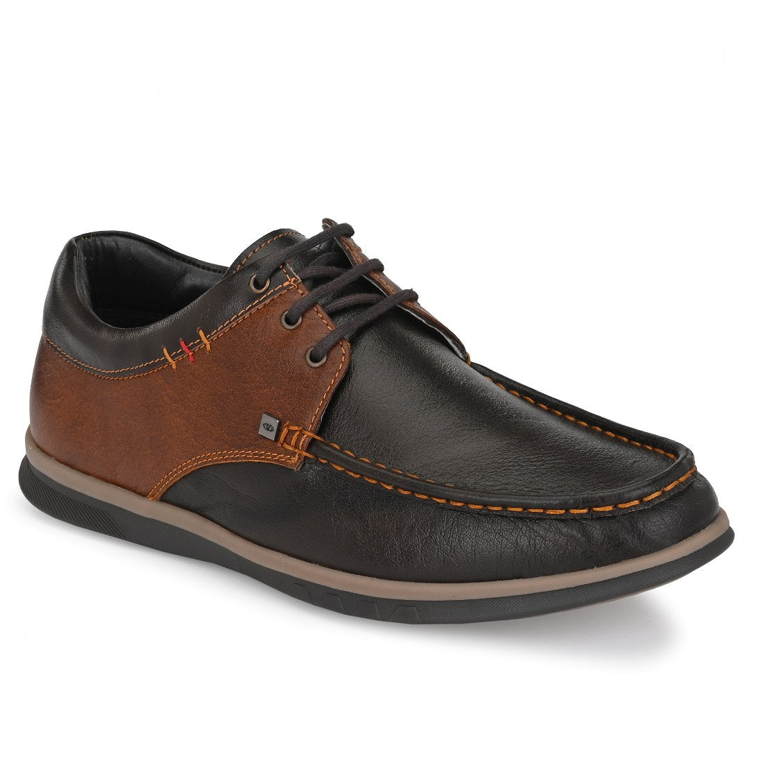 FASCINATE-55 MEN LEATHER BROWN-CHOCO CASUAL LACE UP DERBY