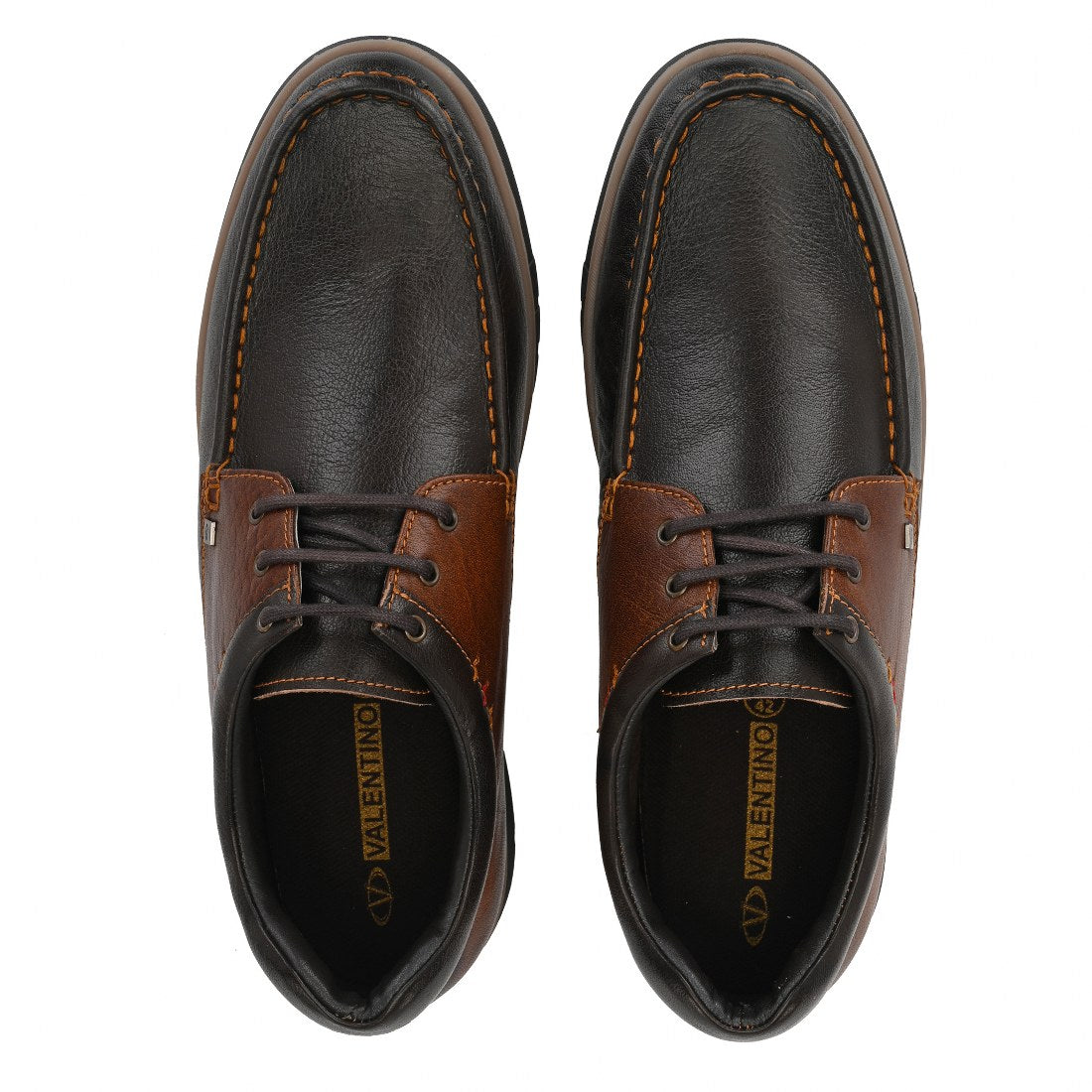 FASCINATE-55 MEN LEATHER BROWN-CHOCO CASUAL LACE UP DERBY