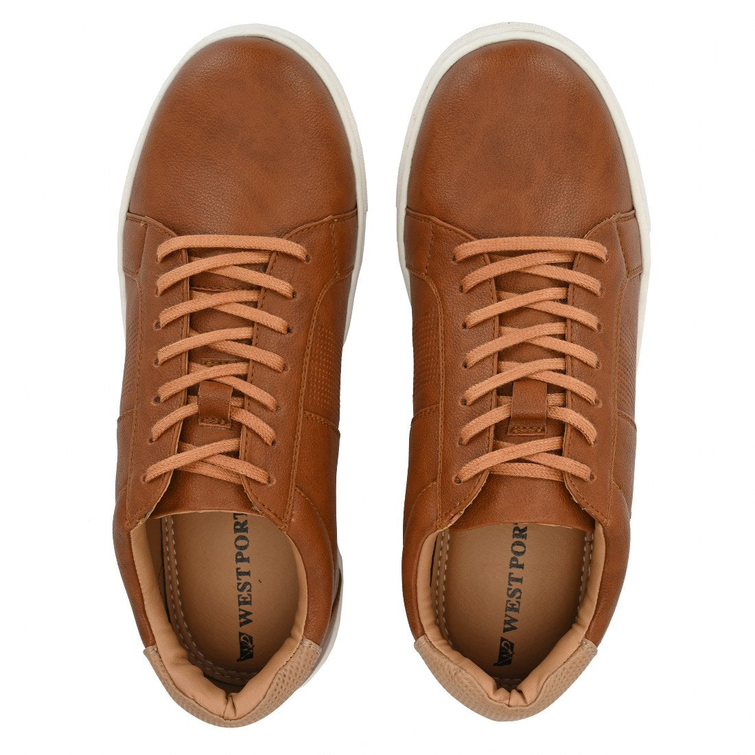 FUN-54 MEN NON-LEATHER TAN CASUAL LACE UP SNEAKERS