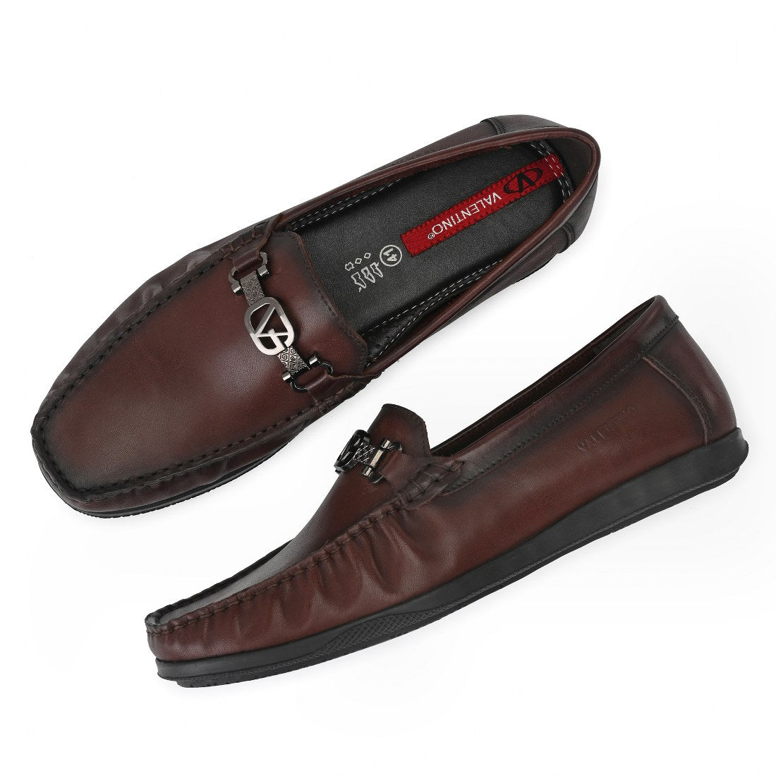V-CLASS-11 MEN LEATHER BROWN CASUAL SLIP ON LOAFER