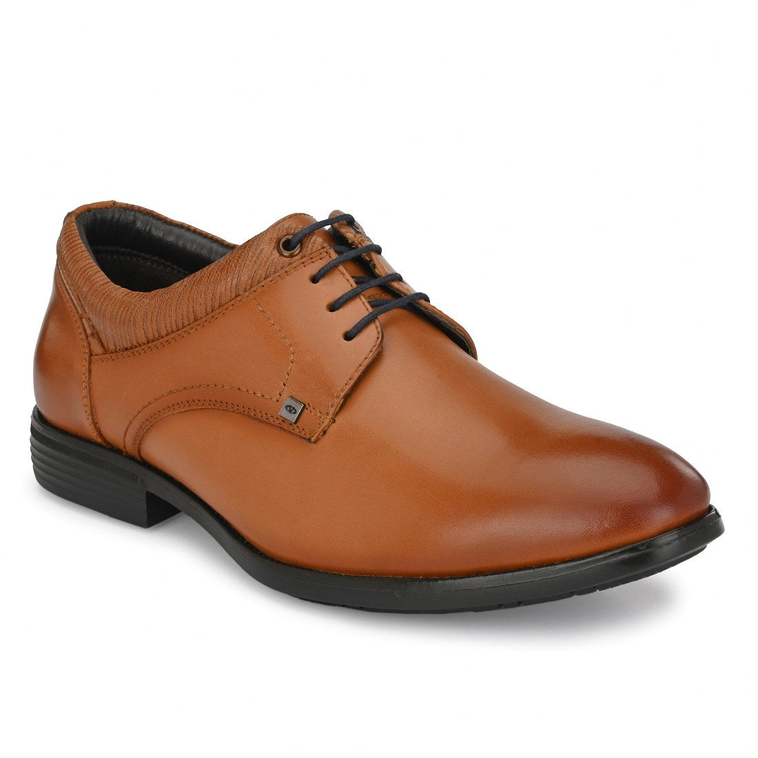 COSMO-55 MEN LEATHER TAN FORMAL LACE UP DERBY