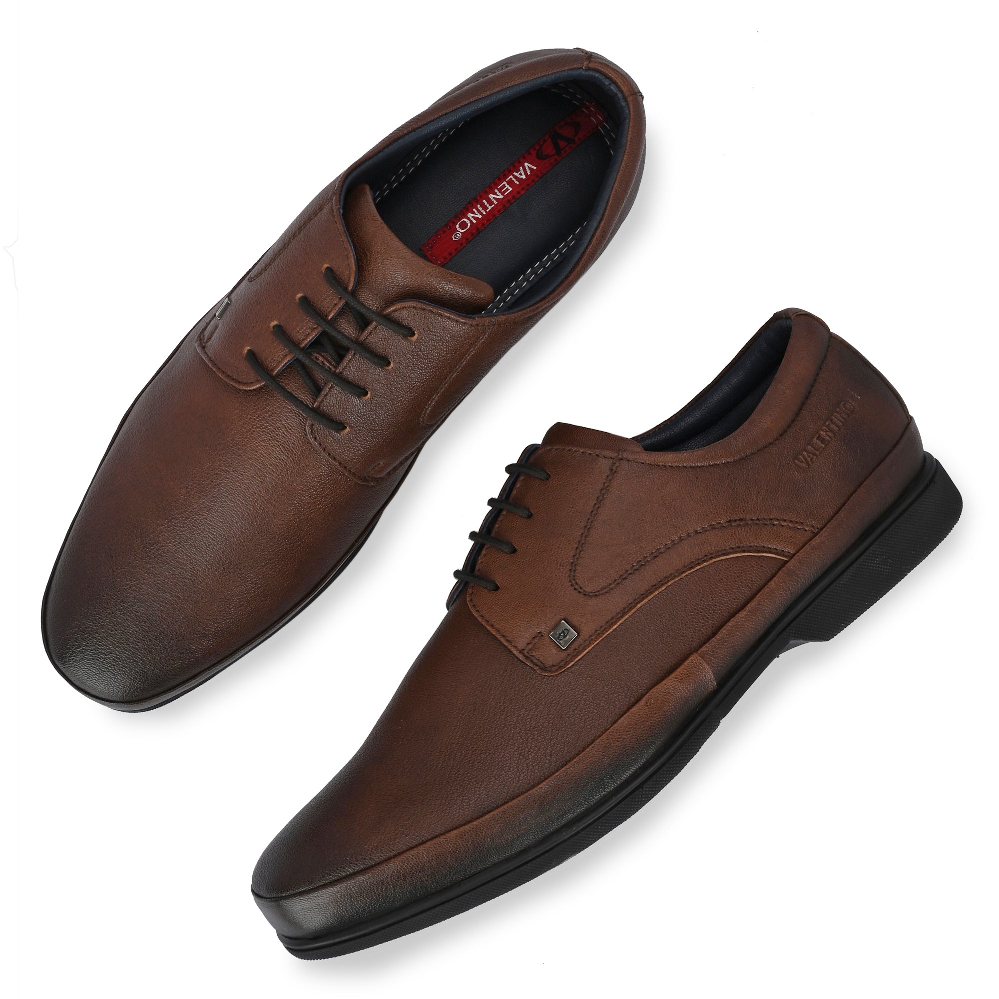 GATEWAY-52 MEN LEATHER BROWN FORMAL LACE UP DERBY